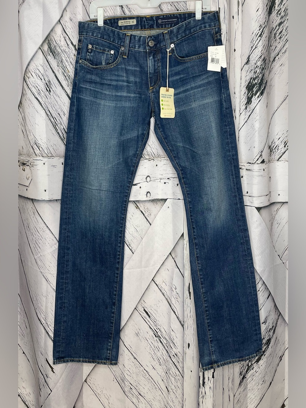 Ag Adriano Goldschmied Women's Straight Leg Jeans - Dark Blue Wash
